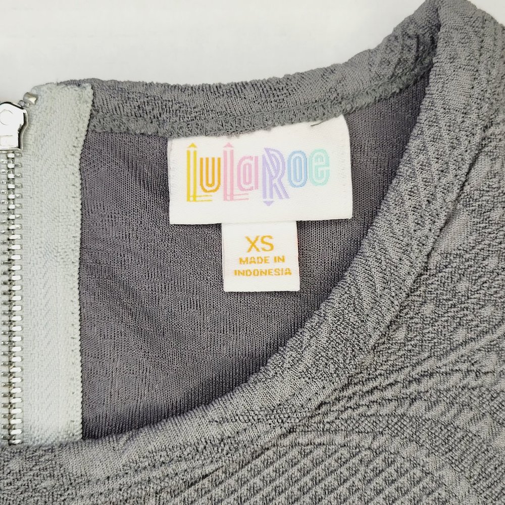Lularoe Dress Teacher Womens XS Gray Amelia Preppy Classic Pockets Feminine Chic - Picture 5 of 11